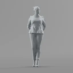 Lowpoly Female Standing