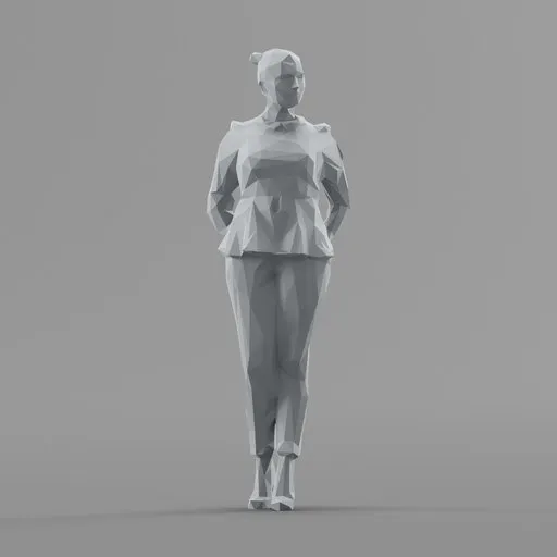 Lowpoly Female Standing