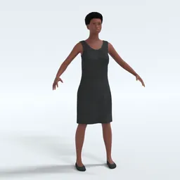 Imani Character Rigged