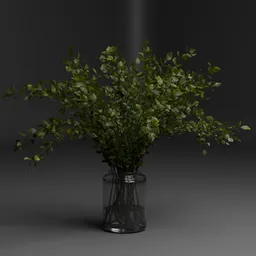 Green Foliage Vase