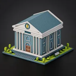 Stylized bank