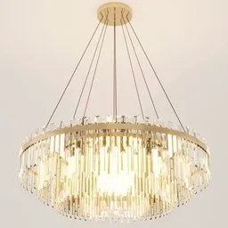 Elegant 3D rendered ceiling light model with 4624 polys, designed in centimeters, showcasing realistic lighting and shadows, ideal for Blender cycles rendering.