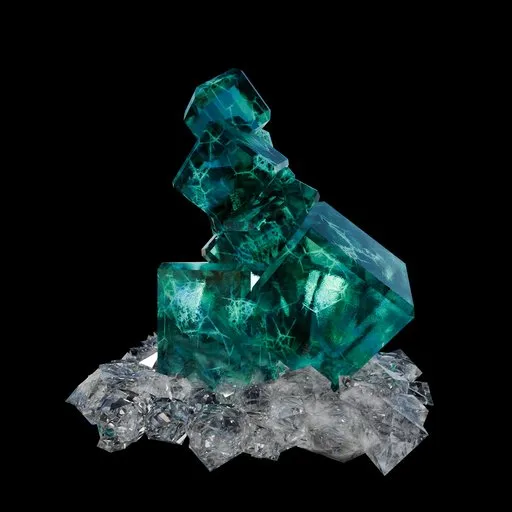 Crystal Formation Fluorite Cluster (Bluish / Greenish)