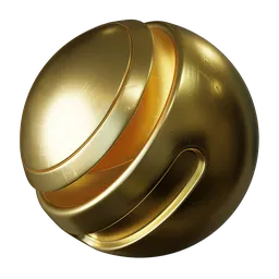 18K Scratched Gold Realistic