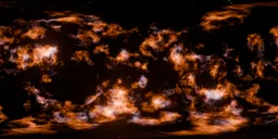 Outer Space-Orange Nebula