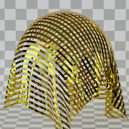 AR3DMat PBR Golden Stripes