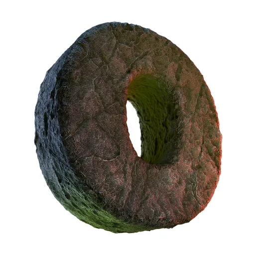 O Letter of Alphabet Stone Carved