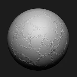 3D sculpting brush effect for Blender showing detailed skin texture and damage simulations on model surface.