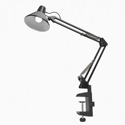Adjustable Clamp Desk Lamp - Black