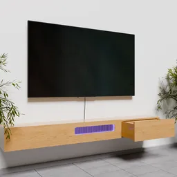 Floating tv stand