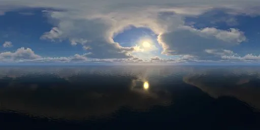 Daytime Clouds Sun HDRI