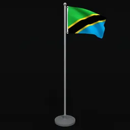 Animated Flag of Tanzania
