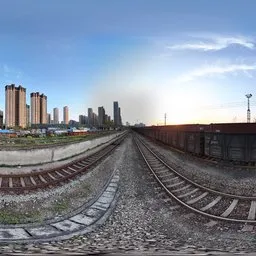 Over the railway tracks