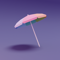 Lowpoly Beach Umbrella