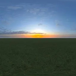Green grass cloudy blue sky pure sky