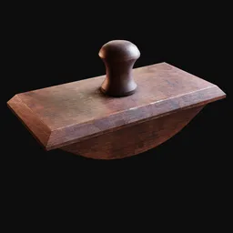 Simple Wooden Rocking Ink Blotter