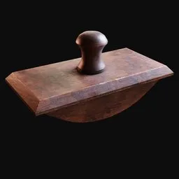 Simple Wooden Rocking Ink Blotter