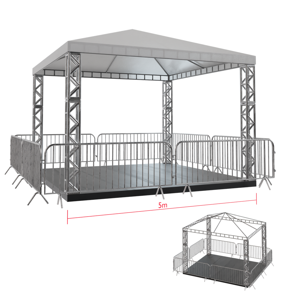 Pyramidal Tent 5x5 Exterior Elements models BlenderKit