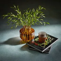Turtle Glass Vase With Book Decor