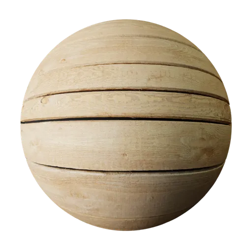 2K PBR wooden plank texture with knots for Blender 3D material, suitable for realistic floor rendering.