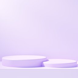 3D Purple Minimal Podium
