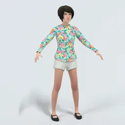 Akari Character Rigged