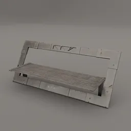 Futurisitc urban bench