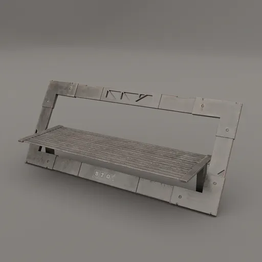 Futurisitc urban bench