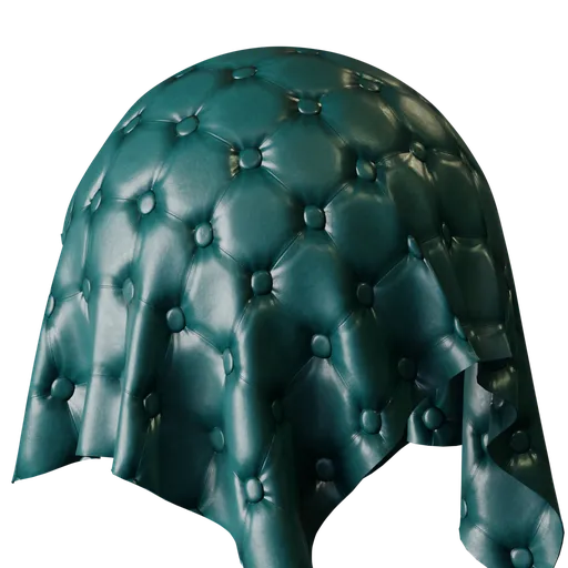 Tufted Teal Leather