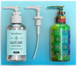 Transparent Pump Dispenser Bottle