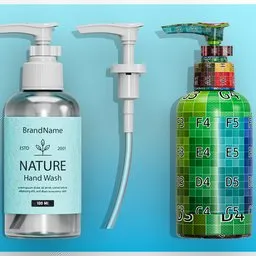 Transparent Pump Dispenser Bottle