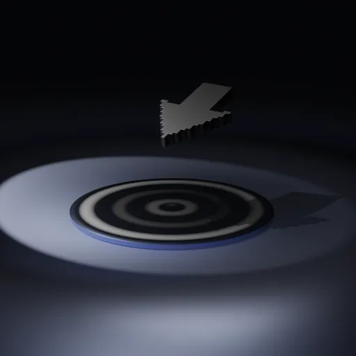 3D model scene with circular wave animation and logo reveal for Blender mockup, suitable for dynamic branding.