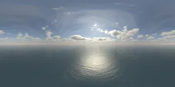 Sunny Cloudy Nice Day Ocean