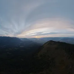 Dramatic Twilight Sunset Landscape HDR