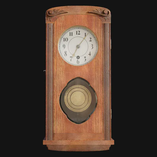 Antique 1930s Box Wall Clock
