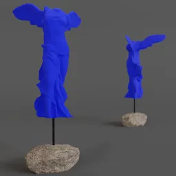 Blue sculpture