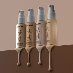 Foundation dripping creative shot