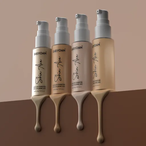 Foundation dripping creative shot