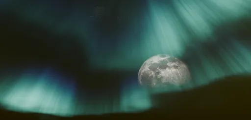 Aurora Fog Moon