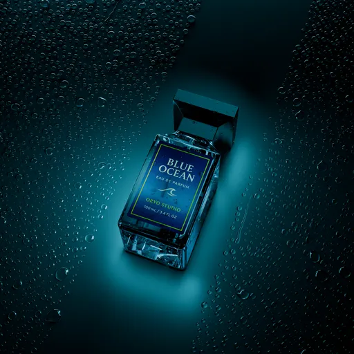 Luxury Perfume Dark Theme With Droplets