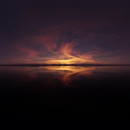 Dramatic Clouds Sunset Sky Night