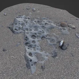 Photoscan of Rock on Beach