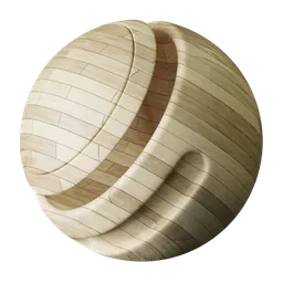 Pale Wood Planks Floor