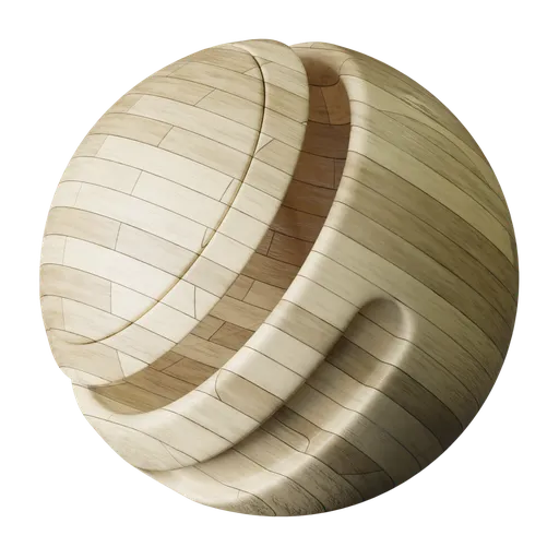 Pale Wood Planks Floor