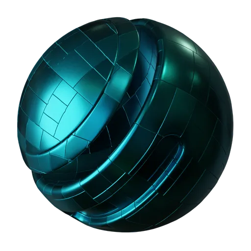 Teal Metallic Panels