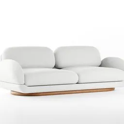 "Experience the perfect blend of fabric and wood with the Likestone Sofa 3D model. Created in Blender 3D by Jesper Knudsen in 2019, this monochrome model features refined details and accurate baroque styling. Ideal for your 3D design projects."