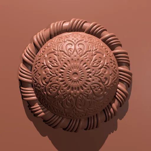 Decorative Filigree Button