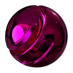Polished Magenta Metal