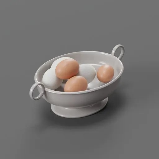 Serving Bowl with eggs
