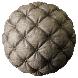 Leather Pale Quilted Old